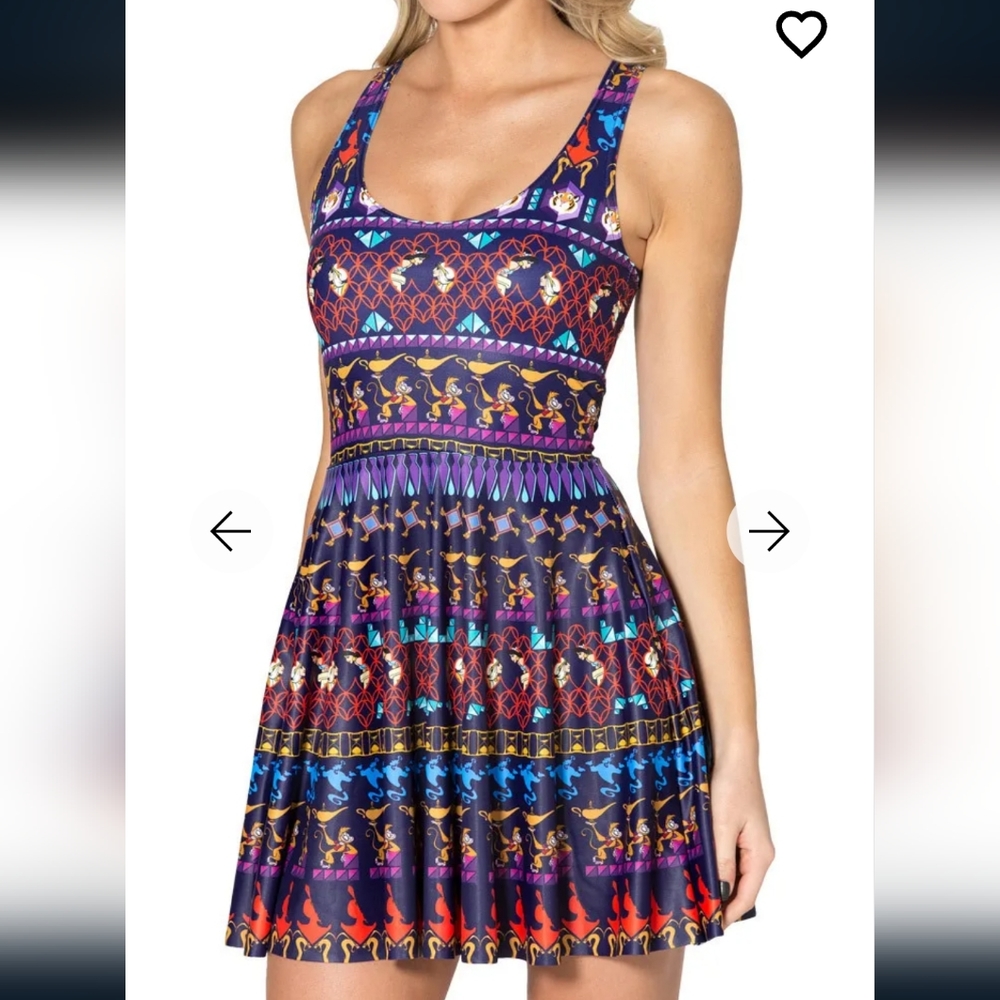 Blackmilk x Disney A Whole New World skater dress Aladdin